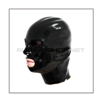 Sofort lieferbar: Untermaske für Gasmaskenhauben - Grösse S - mit getönten Augengläsern und Befestigungsknöpfen für Knebel - Made by Studio Gum