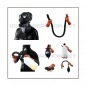 Preview: Deluxe GP7 gasmask-zipperhood-system ULTIMATE-G with tube-set, sniffdildo, inhaler-set and rebreathing-bag-set