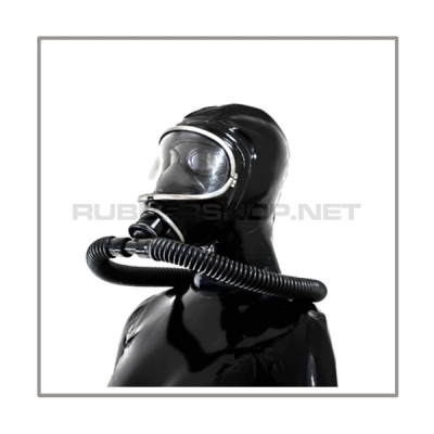 Deluxe MSA-AUER gasmask-zipperhood-system PROTECT-3S with ringtube-set and rebreathing-bag
