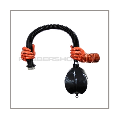 Breathing reduction set with breathing bag 2 liter and 50 cm = 20 inch premium quality tube with gas mask thread