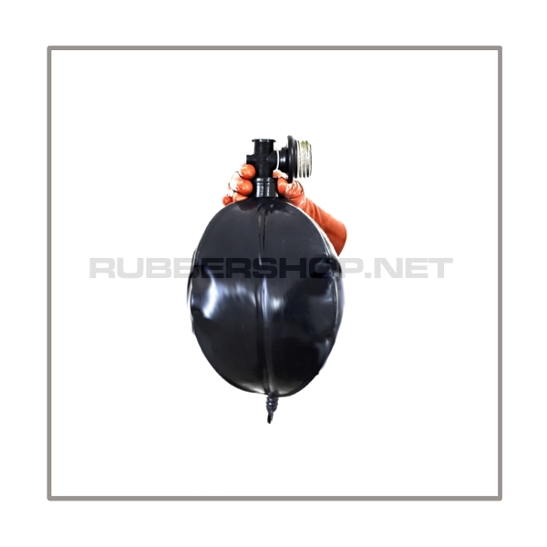 Atembeutel RB-W3 mit abgewinkelten Gasmaskenanschluss, Atemreduktionsadapter und 3 Liter Volumen