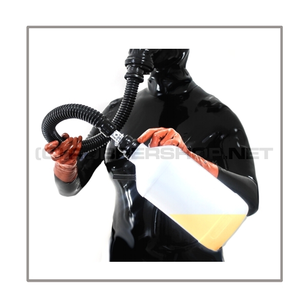 SIMIAN Gasmasken-System BUBBLE-LB-A mit separater gesichtsoffener Haube, Inhalatorenset, Schlauch- und Atembeutelset